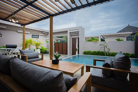 2 Bedrooms Pool Villa Phuket : Gold Chariot Private Pool Villa Phuket, Cherngtalay, Talang, Phuket,